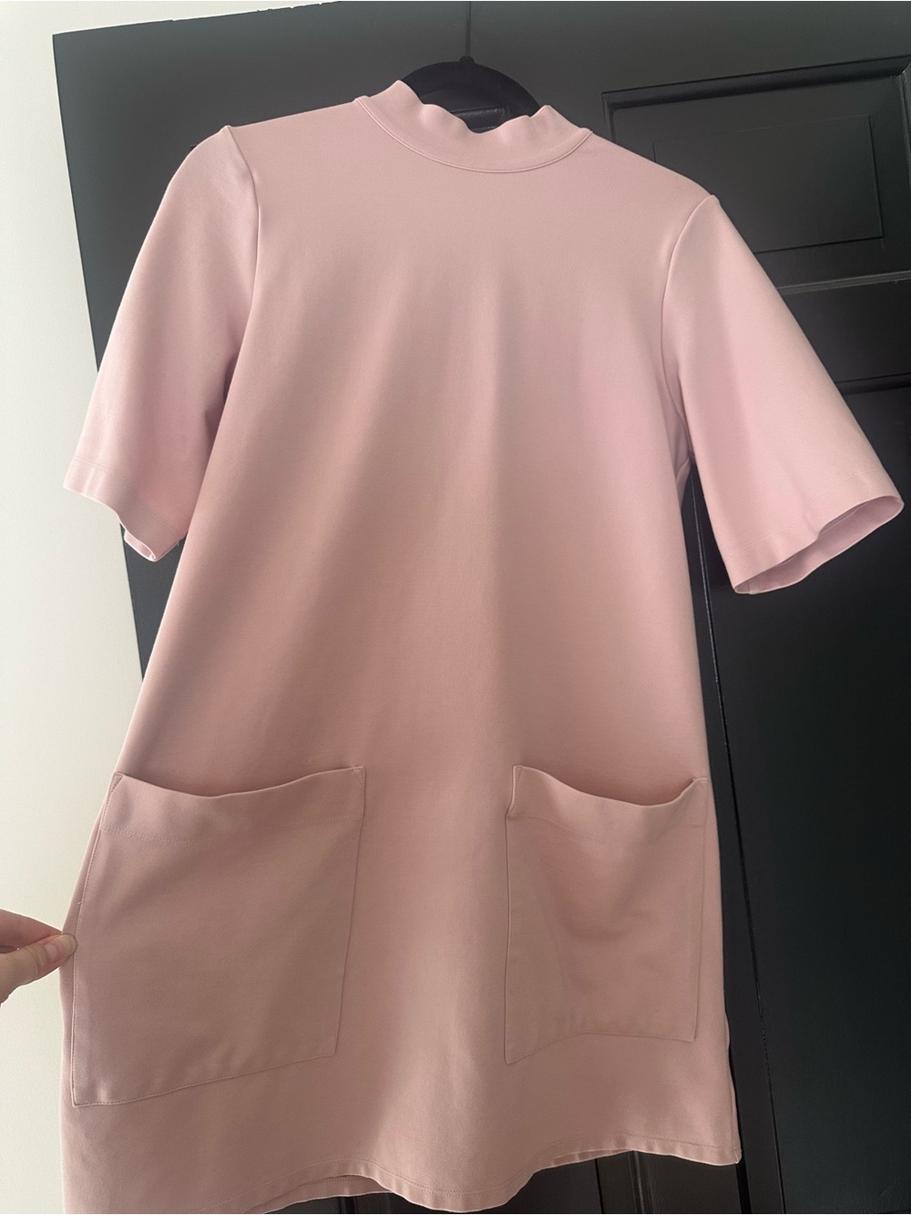 Free People West Hill Blush Pink Mini Dress Leopard Tie Back S - Picture 6 of 12